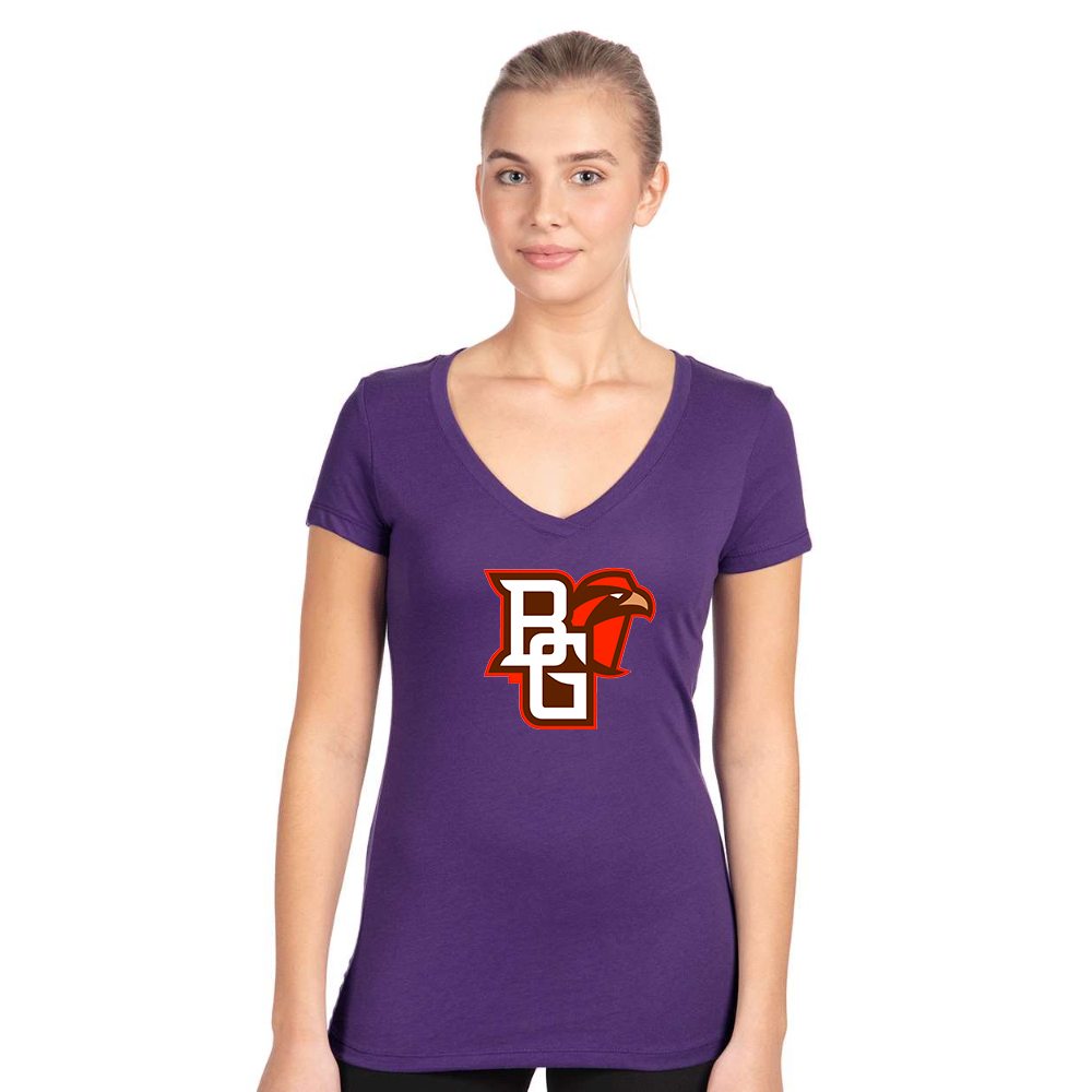 Women's Bowling Green Falcons Next Level V-Neck T-Shirt
