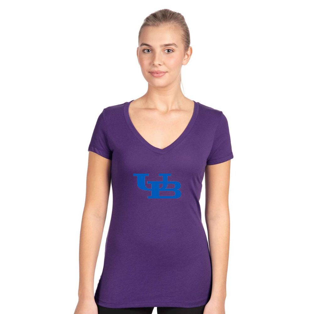 Women's Buffalo Bulls  Next Level V-Neck T-Shirt