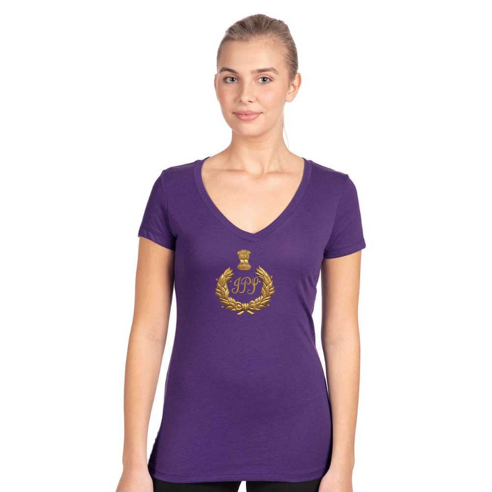 Women's IPS India  Next Level V-Neck T-Shirt