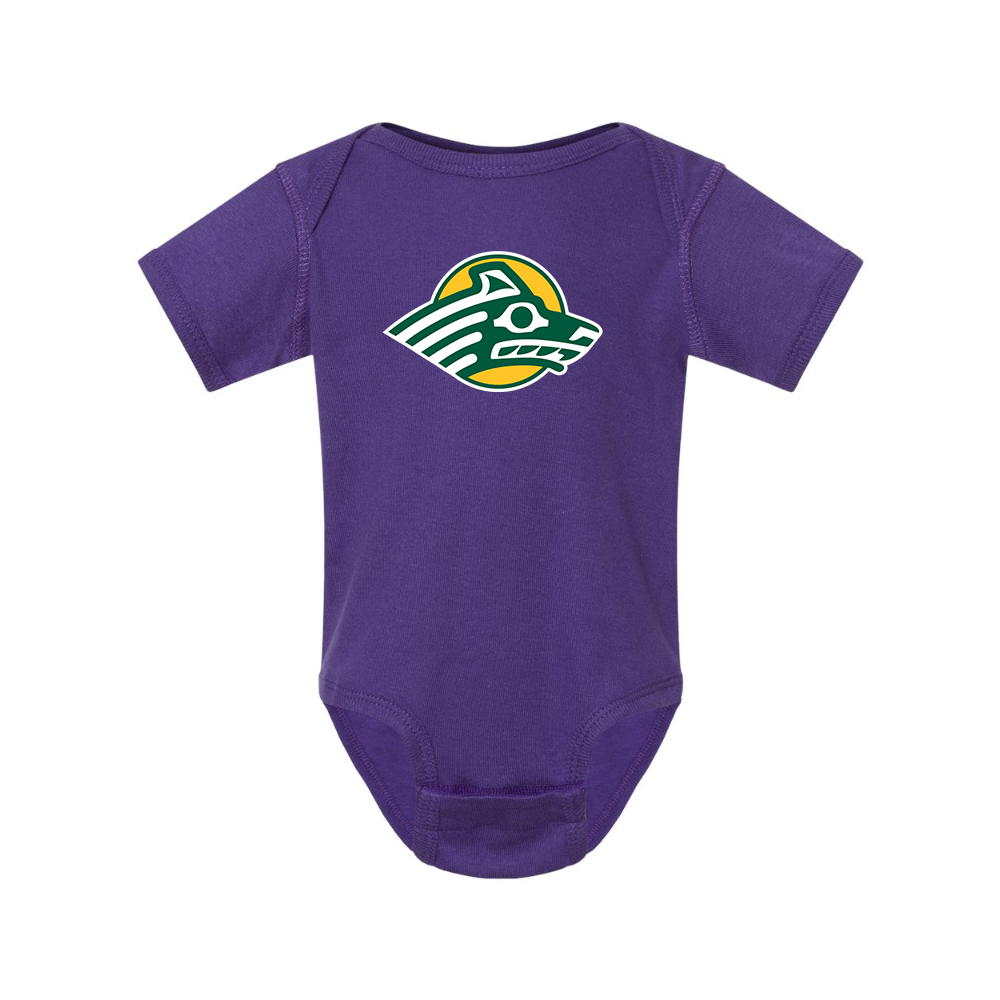 Alaska Anchorage Seawolves  Rabbit Skins Infant Baby Rib Bodysuit