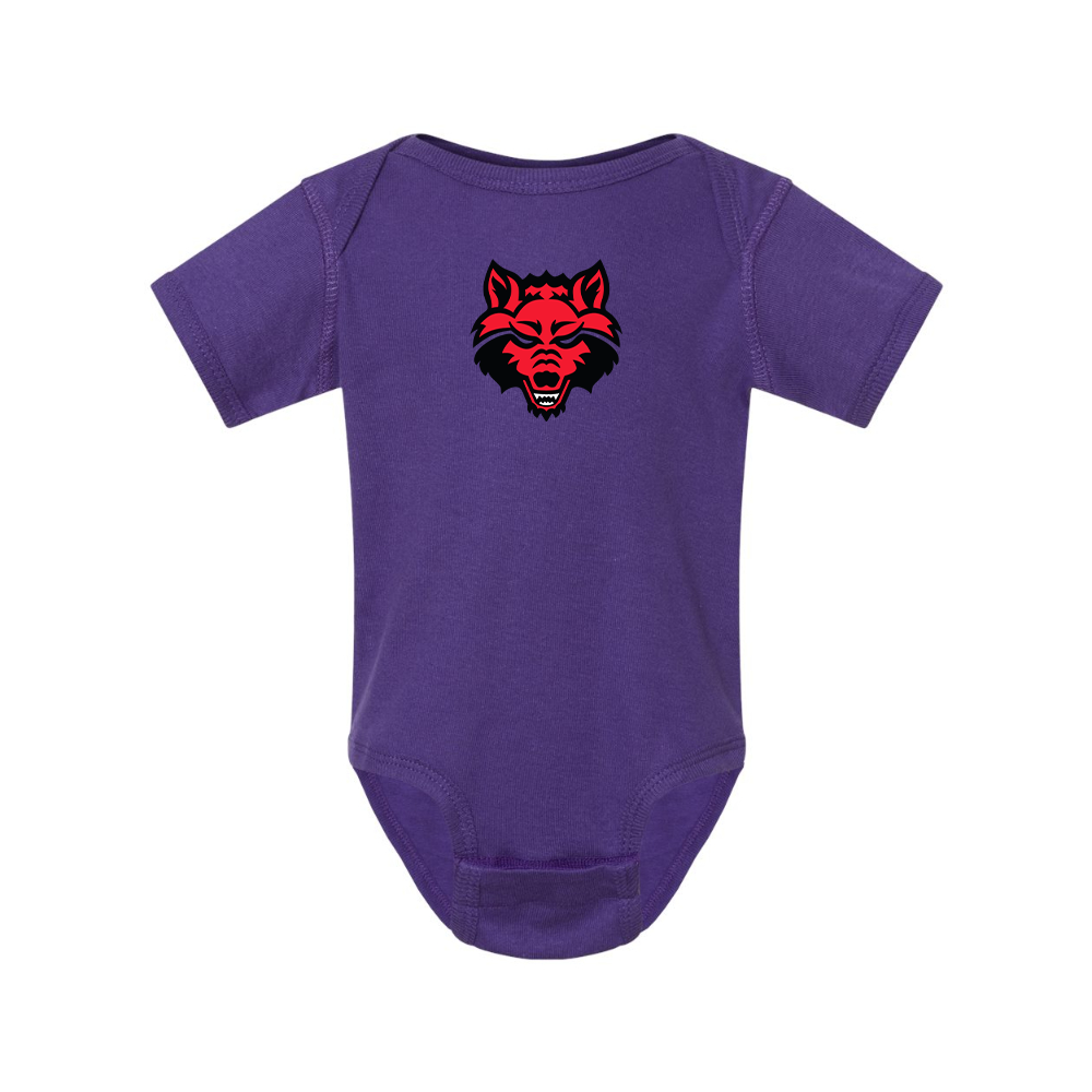 Arkansas State Red Wolves Rabbit Skins Infant Baby Rib Bodysuit