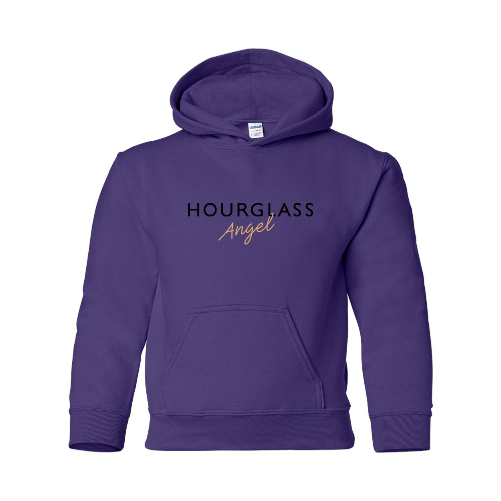 Youth Hourglass Angel Gildan Heavy Blend  Hooded Sweatshirt