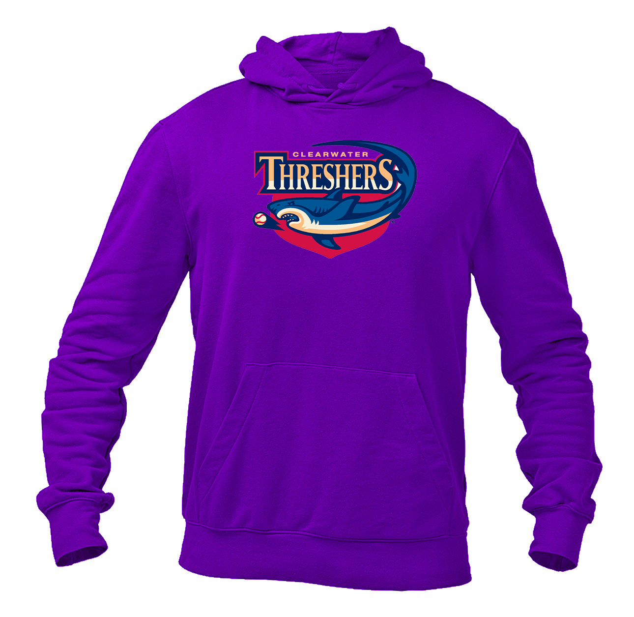 Men's Clearwater Threshers Logo Pullover Hoodie