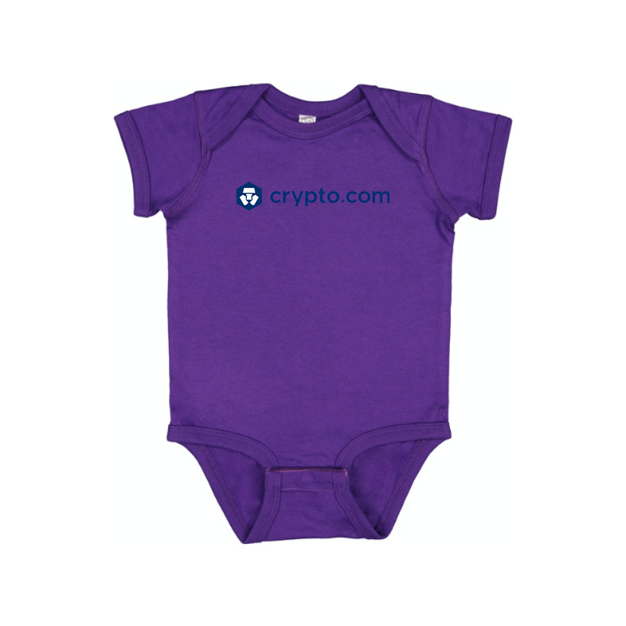 Crypto.Com  Logo Baby Onesie Romper