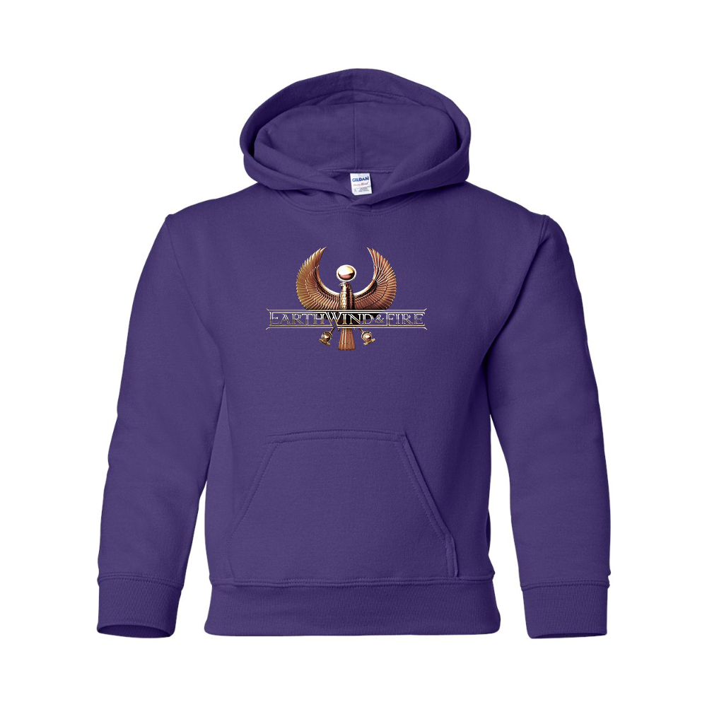 Youth Earth Wind & Fire  Gildan Heavy Blend  Hooded Sweatshirt