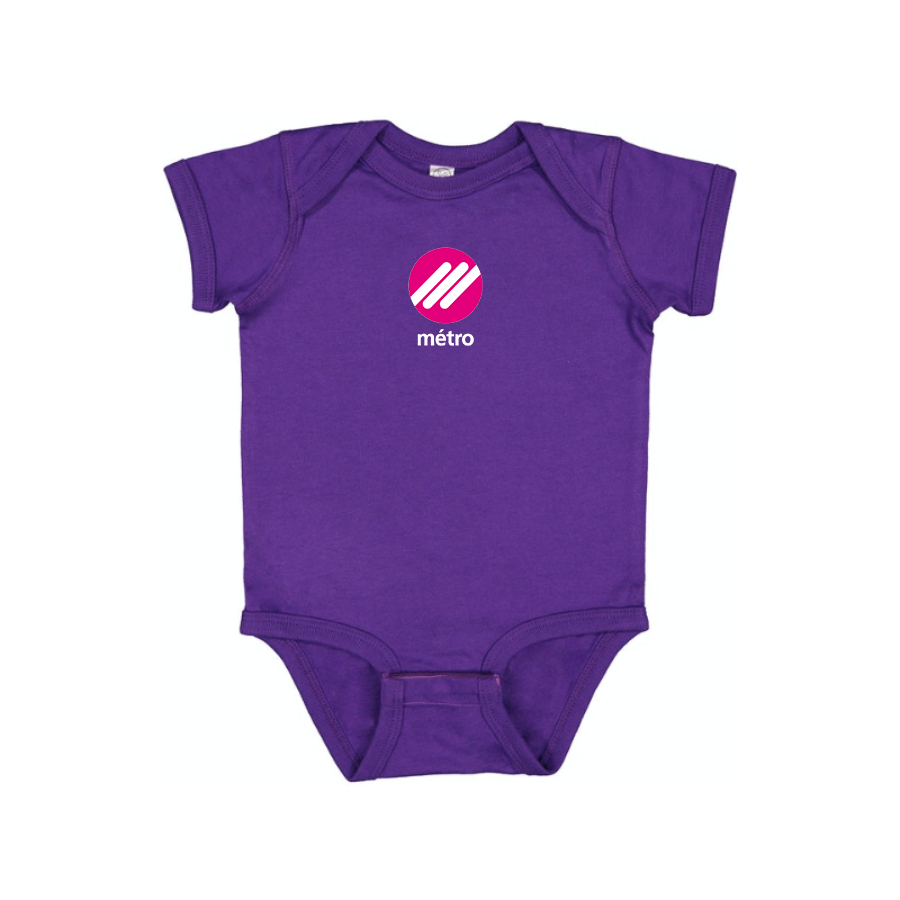 Lausanne Métro Logo  Baby Onesie Romper
