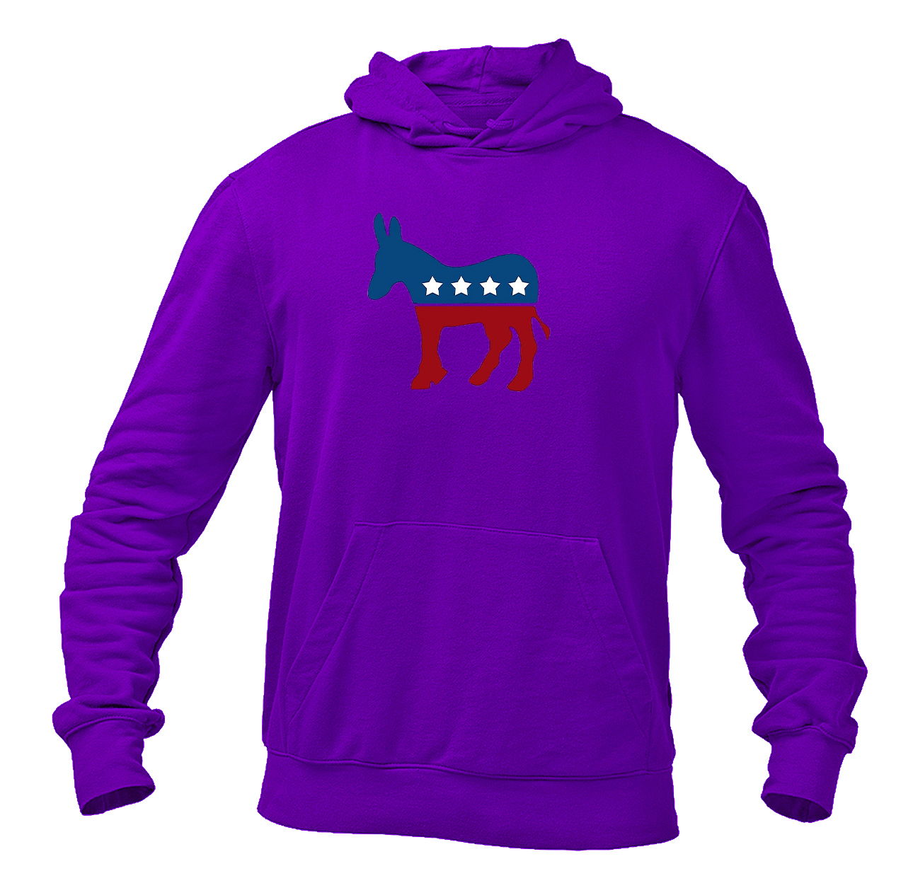 Men's Democrat Election Symbol Heavy Blend Hooded Sweatshirt