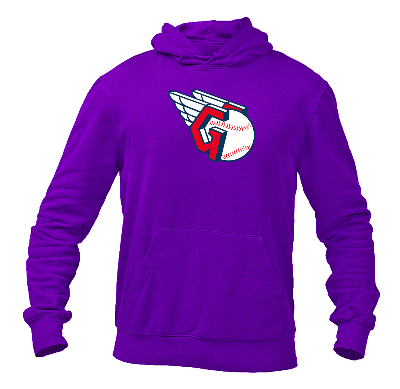 Men's Cleveland Guardians Logo Pullover Hoodie