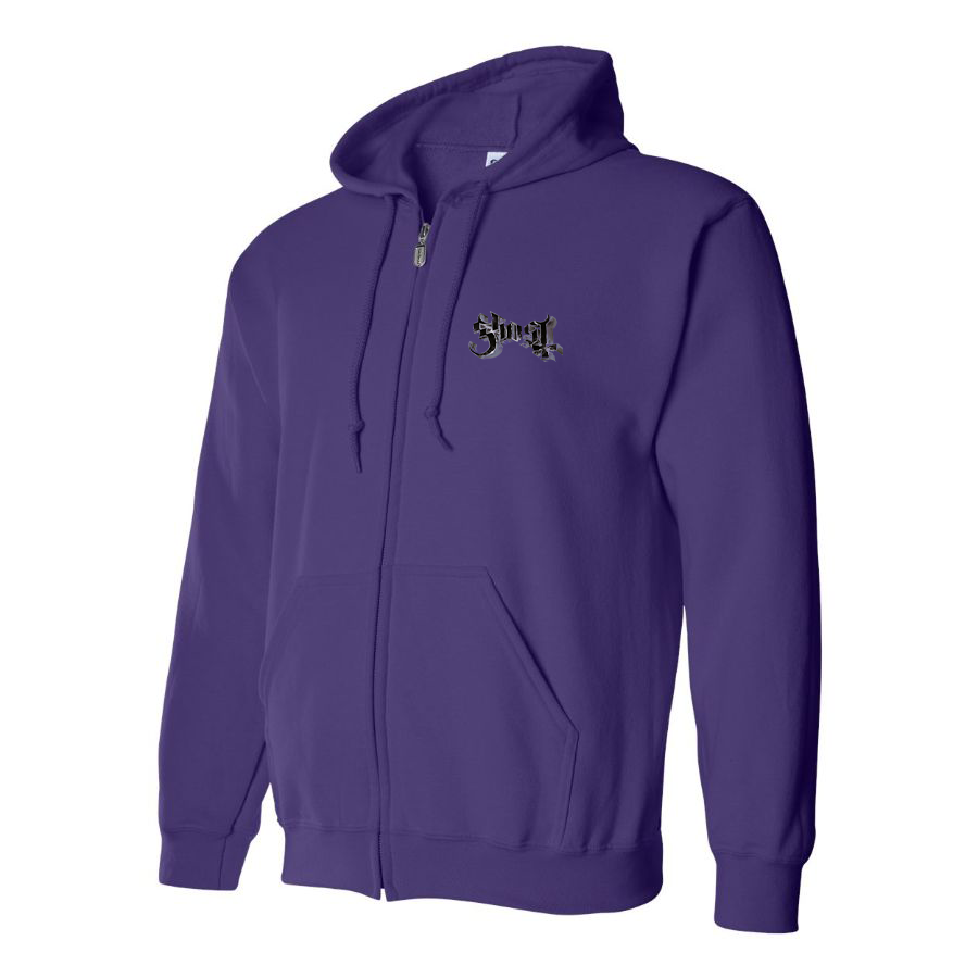 Men's Ghost Logo Zipper Hoodie