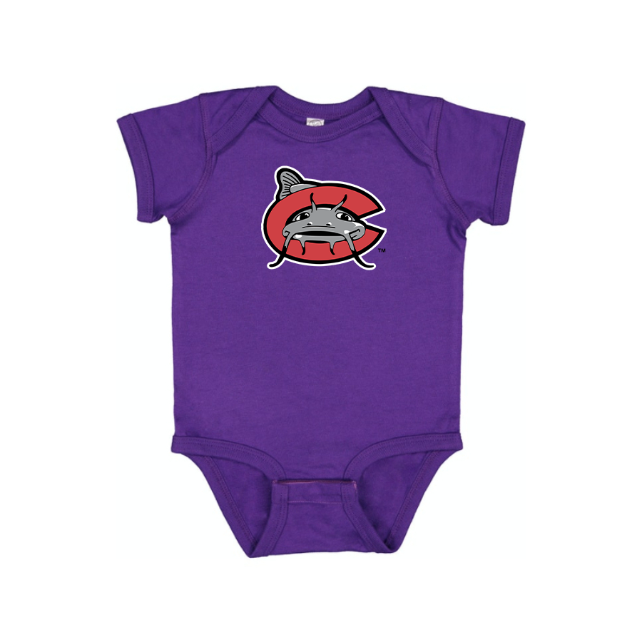 Carolina Mudcats Logo Baby Onesie Romper