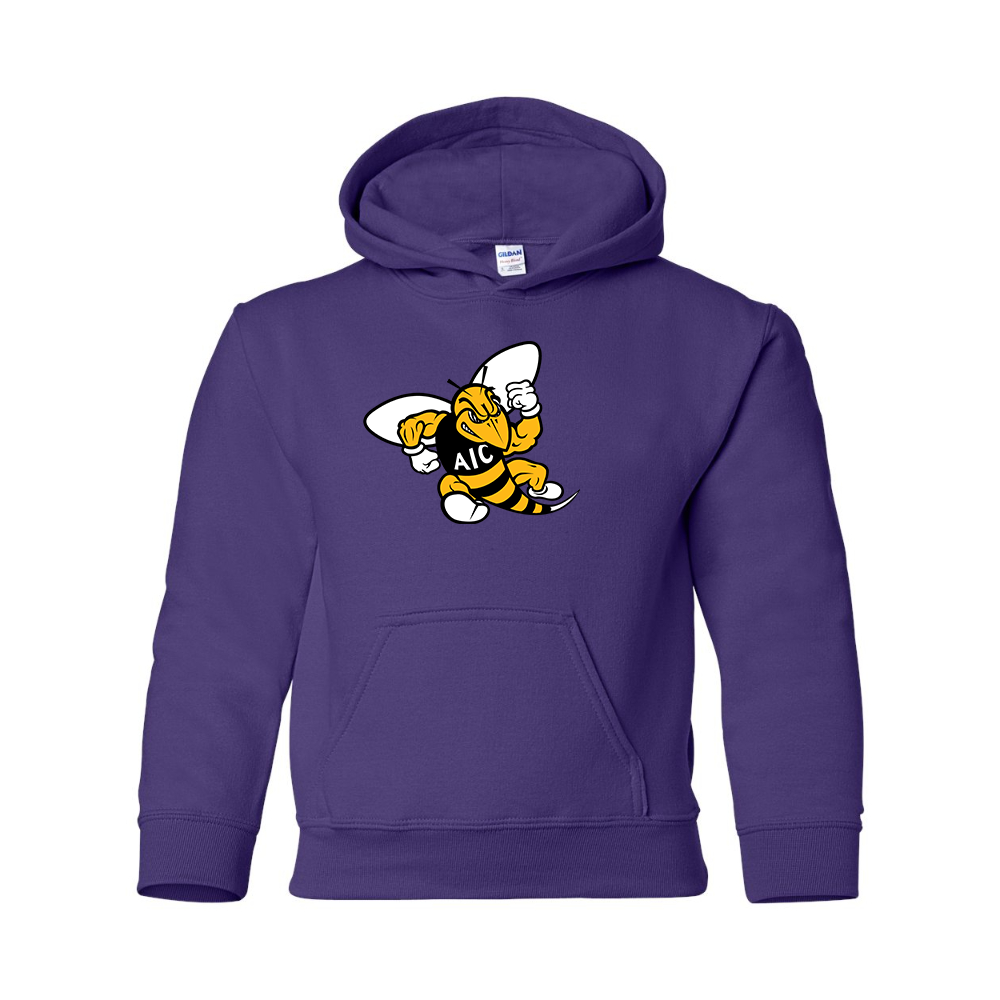 Youth AIC Yellow Jackets Gildan Heavy Blend  Hooded Sweatshirt