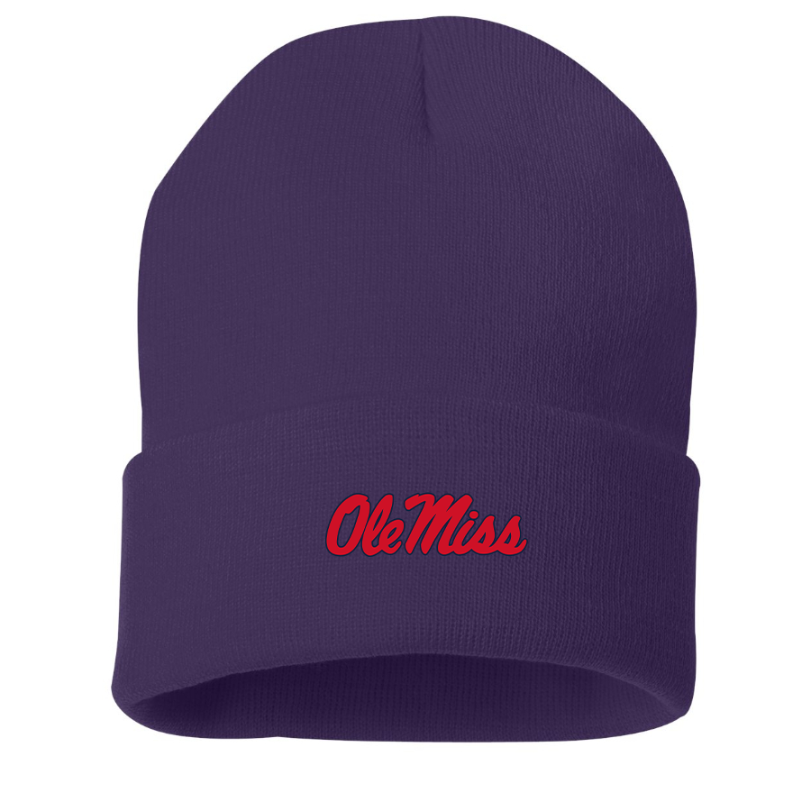Mississippi Rebels Logo Beanie Hat