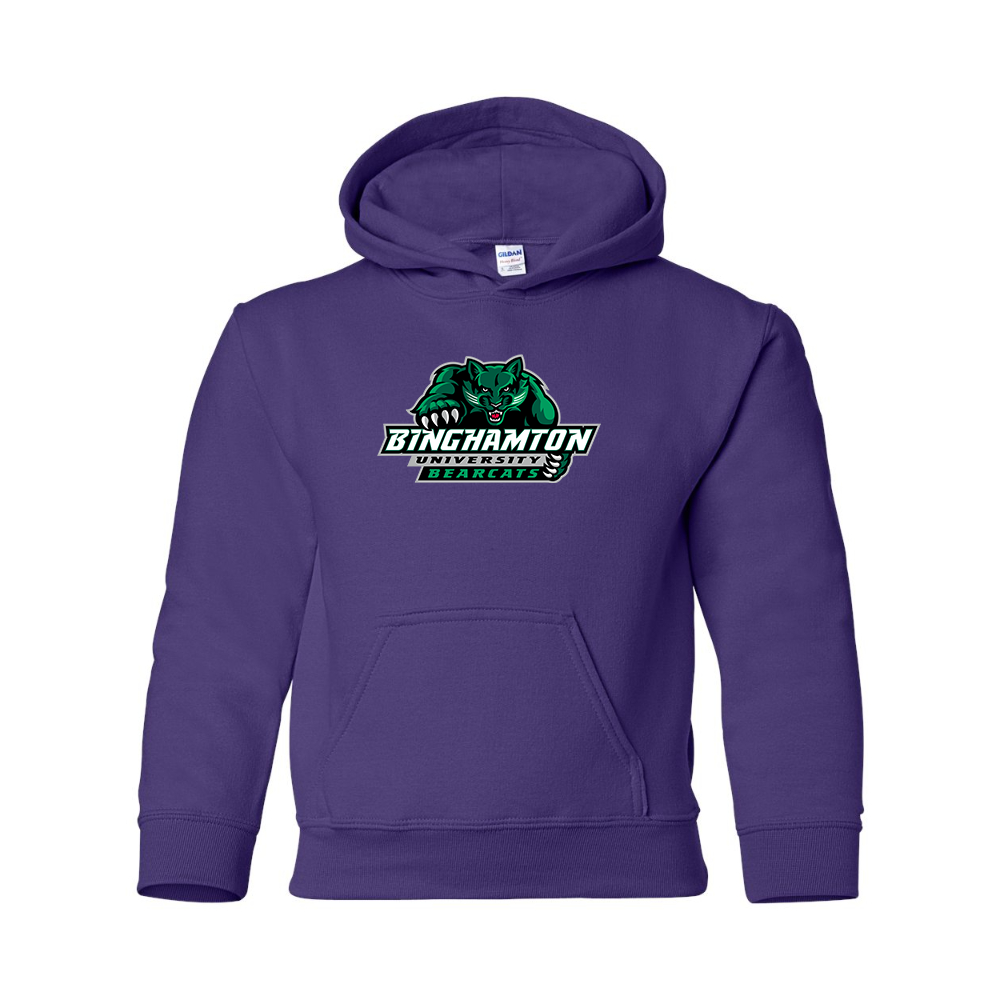 Youth  Binghamton Bearcats  Gildan Heavy Blend  Hooded Sweatshirt