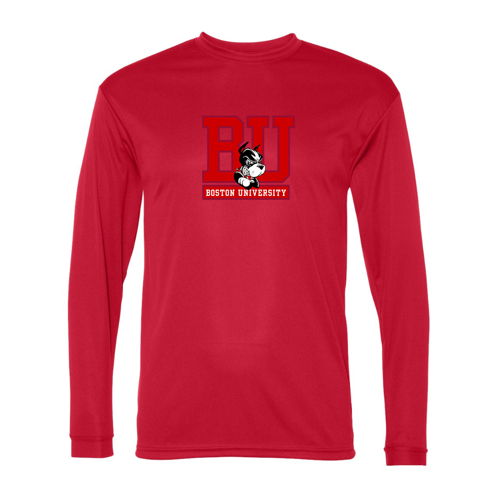 Men's Boston University Terriers Performance Long Sleeve T-Shirt