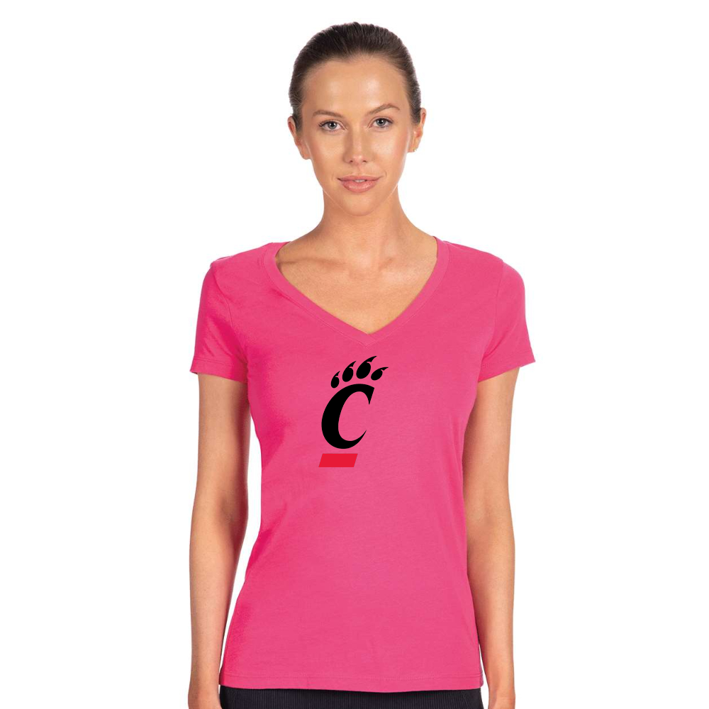 Women's Cincinnati Bearcats Next Level V-Neck T-Shirt