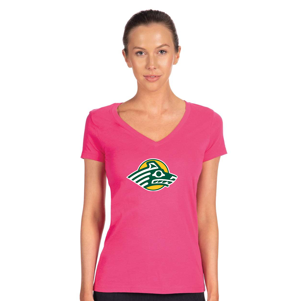 Women's Alaska Anchorage Seawolves  Next Level V-Neck T-Shirt