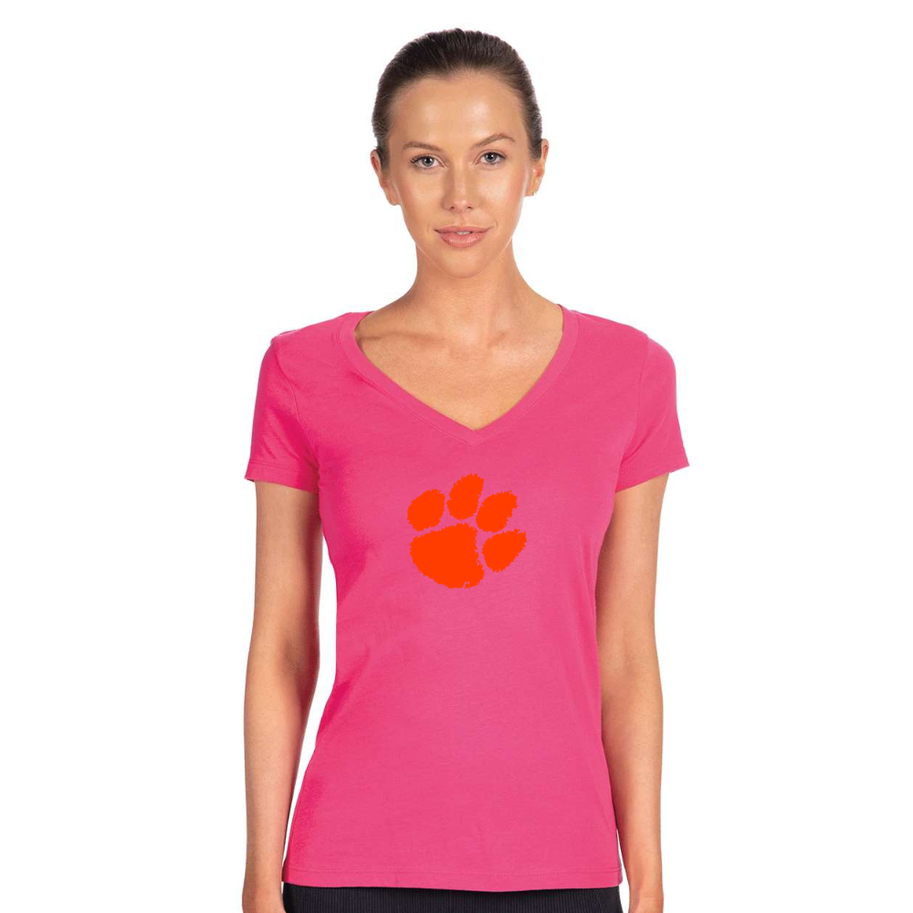 Women's Clemson Tigers Next Level V-Neck T-Shirt