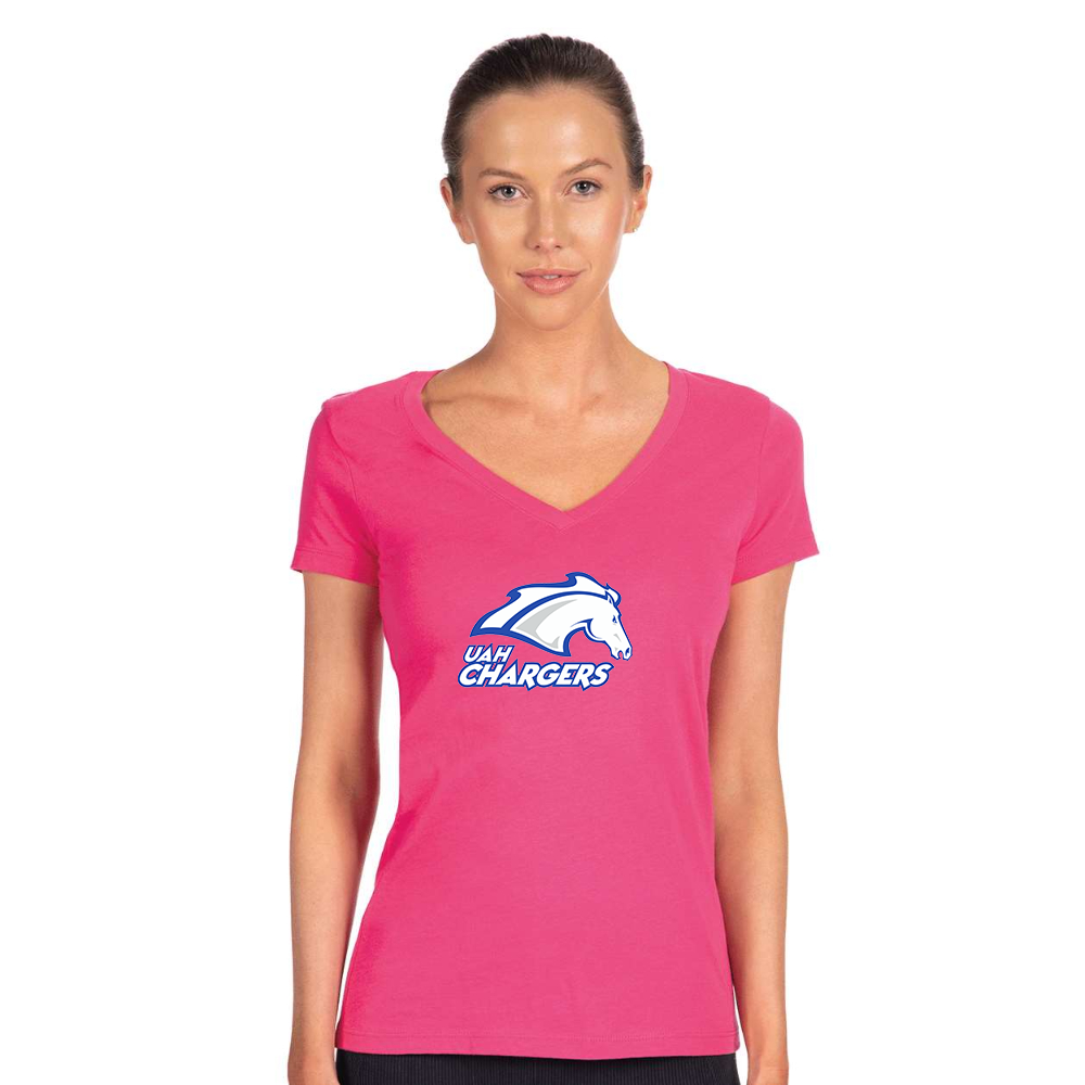 Women's Alabama Huntsville Chargers Next Level V-Neck T-Shirt