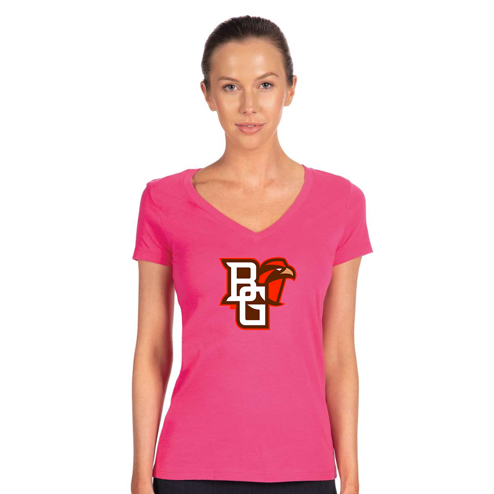 Women's Bowling Green Falcons Next Level V-Neck T-Shirt