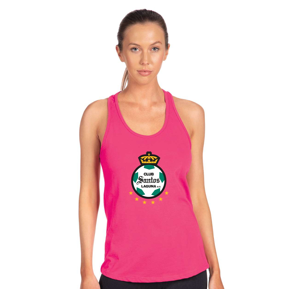 Women's Santos Laguna Soccer Next Level Ideal Racerback Tank