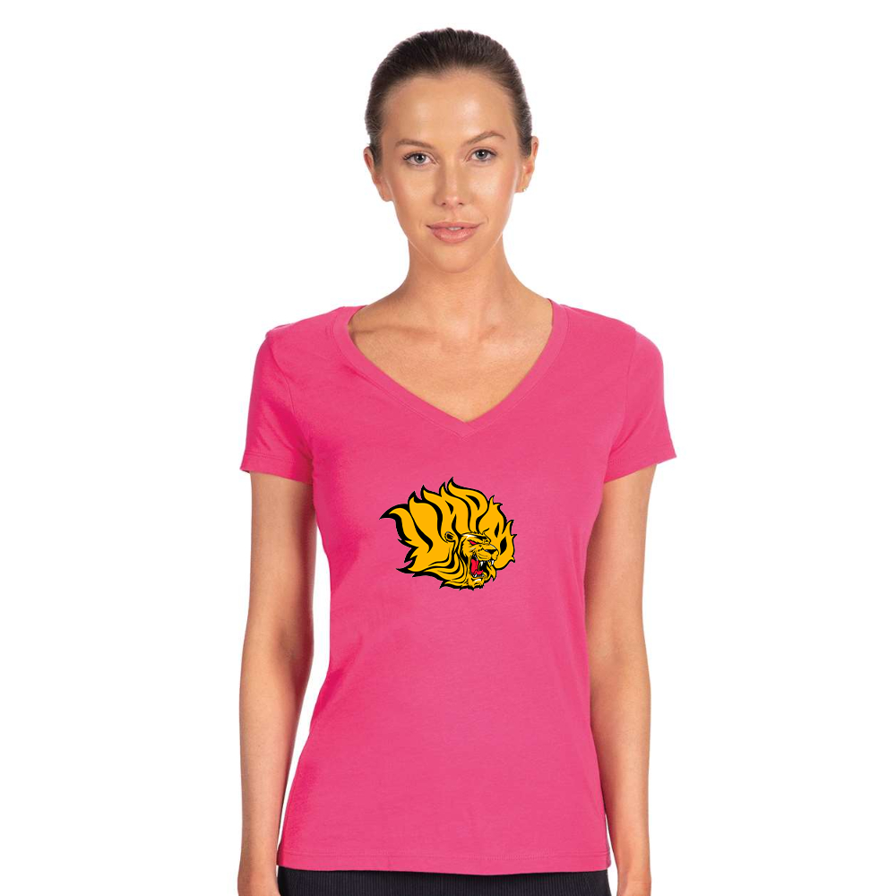 Women's  Arkansas PB Golden Lions Next Level V-Neck T-Shirt