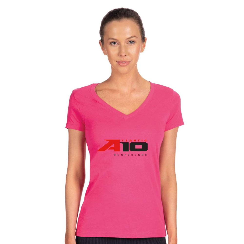 Women's Atlantic 10 Conference  Next Level V-Neck T-Shirt