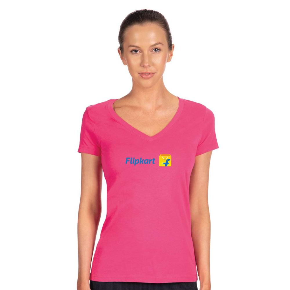 Women's  Flipkart  Next Level V-Neck T-Shirt