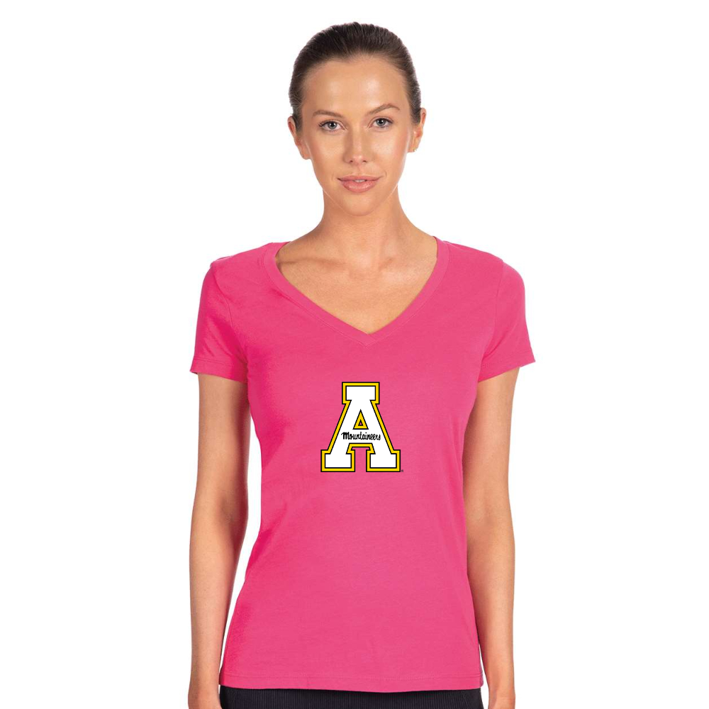 Women's Appalachian State Mountaineers   Next Level V-Neck T-Shirt