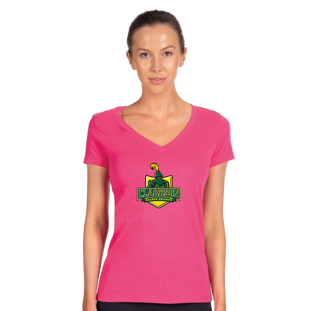 Women's Clarkson Golden Knights Next Level V-Neck T-Shirt