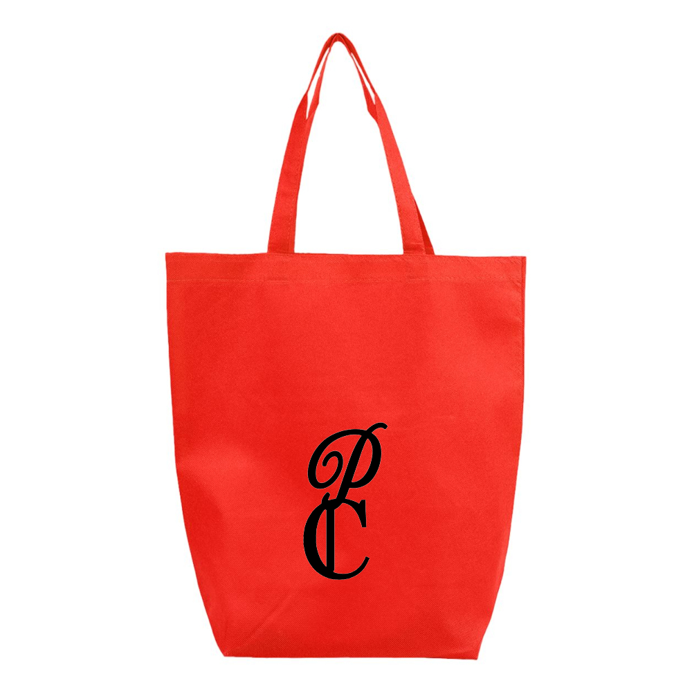 P & C Black  Q-Tees Non-Woven Gusset Bottom Tote