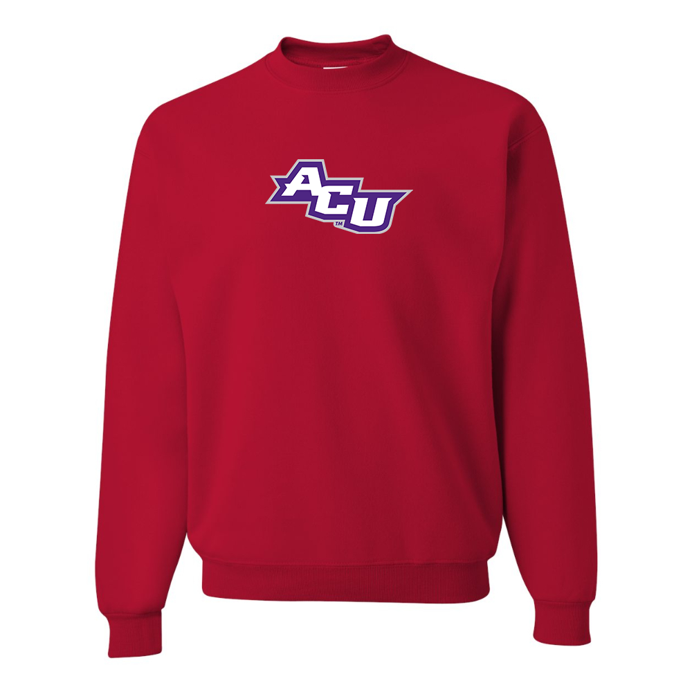 Men's Abilene Christian Wildcats   JERZEES NuBlend Crewneck Sweatshirt