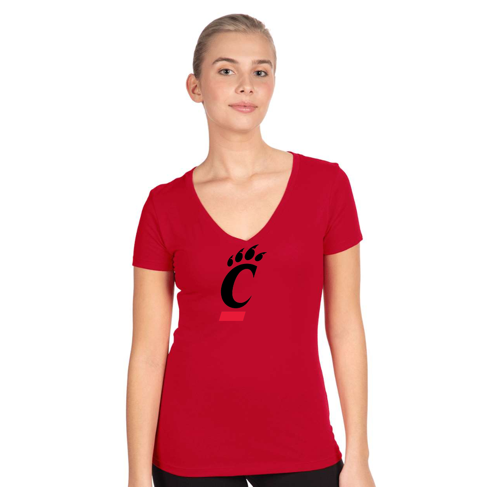 Women's Cincinnati Bearcats Next Level V-Neck T-Shirt