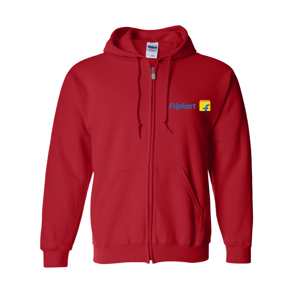 Men's Flipkart Gildan  Heavy Blend Full Zip Hooded Sweatshirt