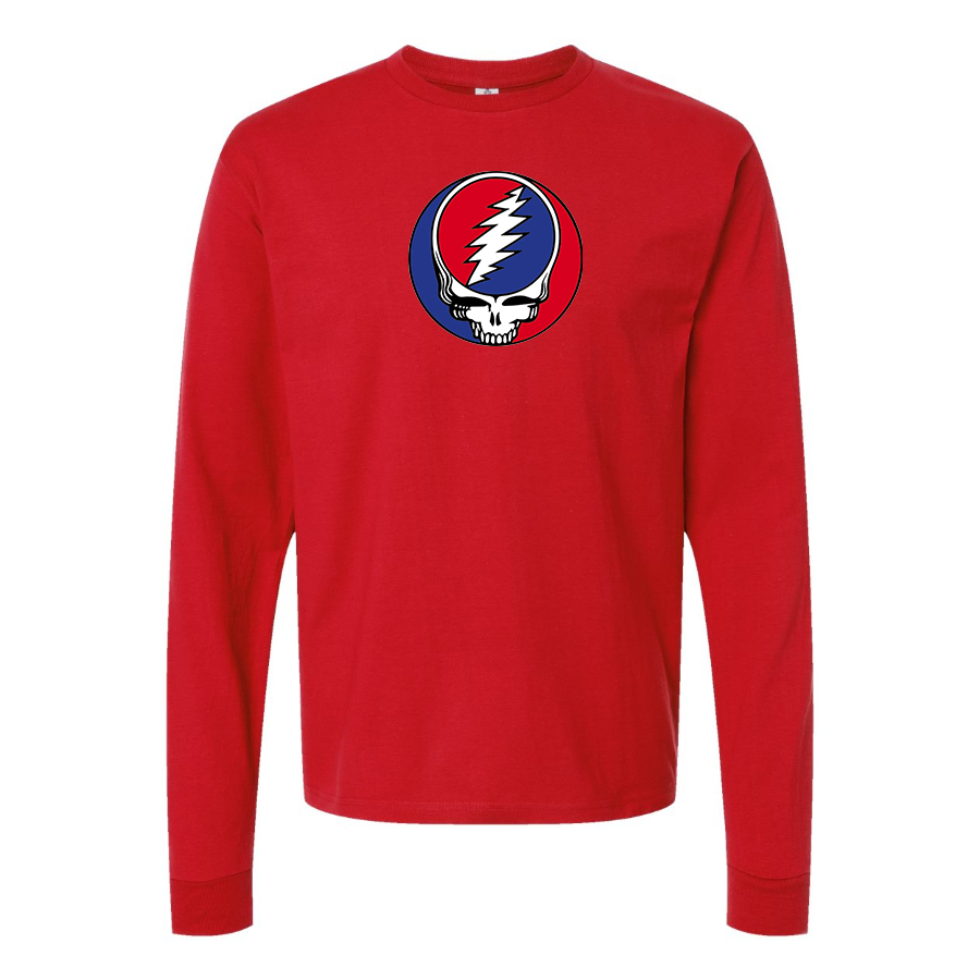 Men's Gratefu Dead Logo Cotton Long Sleeve T-Shirt