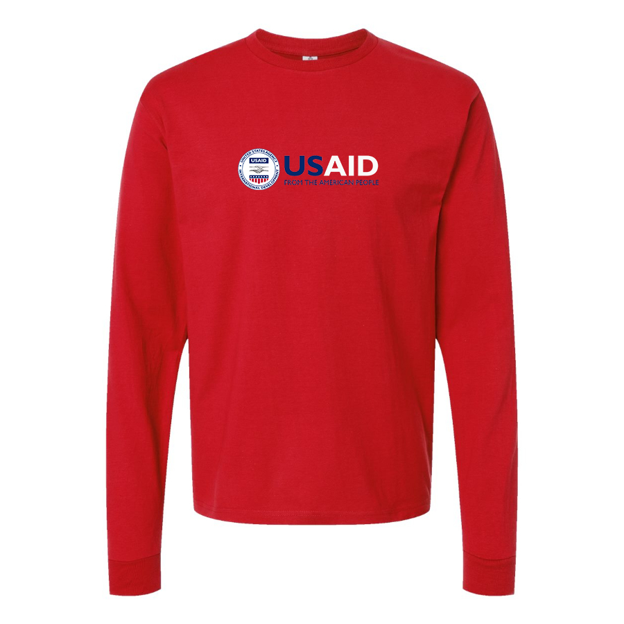 Men's  USAid Cotton Long Sleeve T-Shirt