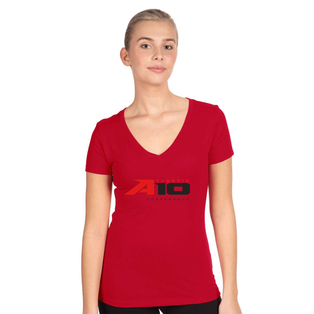 Women's Atlantic 10 Conference  Next Level V-Neck T-Shirt