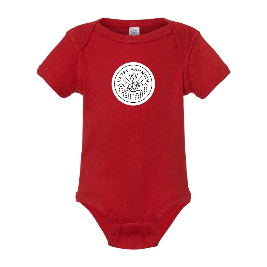 Happy Mammoth Logo Baby Onesie Romper