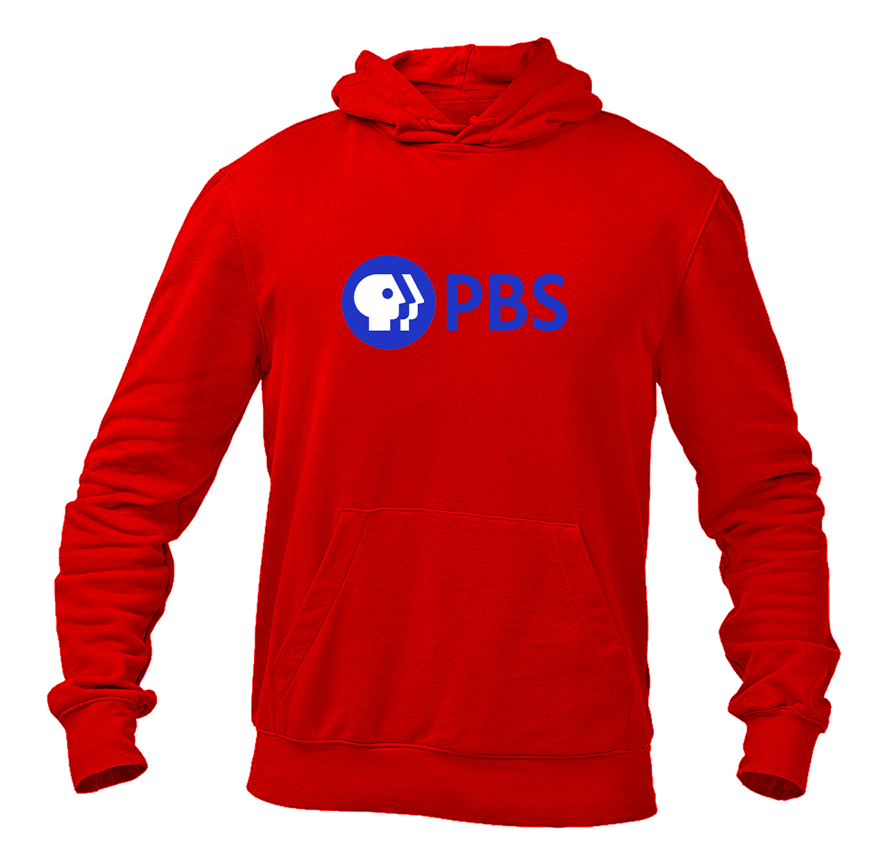 Men's PBS Blue Heavy Blend Hooded Sweatshirt