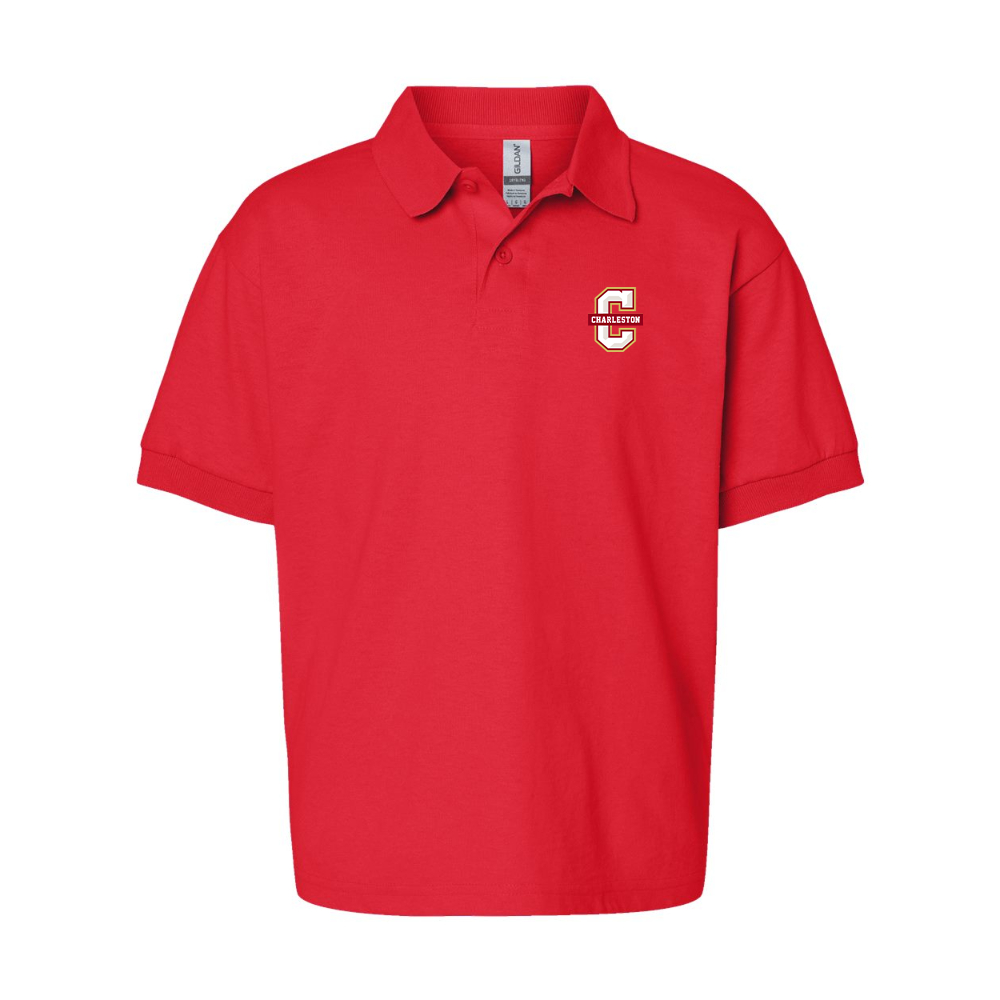 Youth Charleston Cougars Gildan Dry Blend Jersey Polo