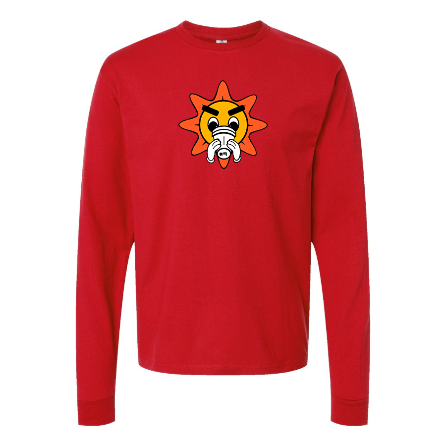 Men's Glo Gang Logo Cotton Long Sleeve T-Shirt