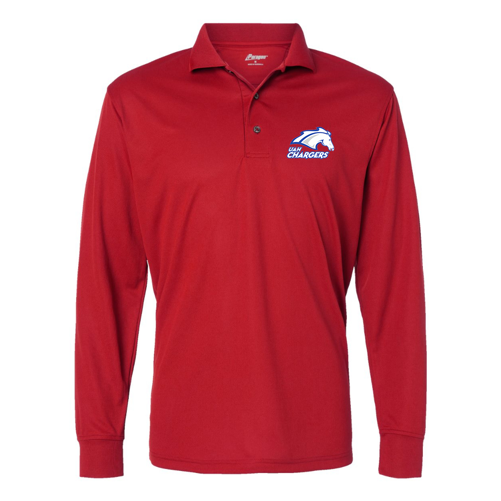Men's Alabama Huntsville Chargers Paragon Prescott Long Sleeve Polo