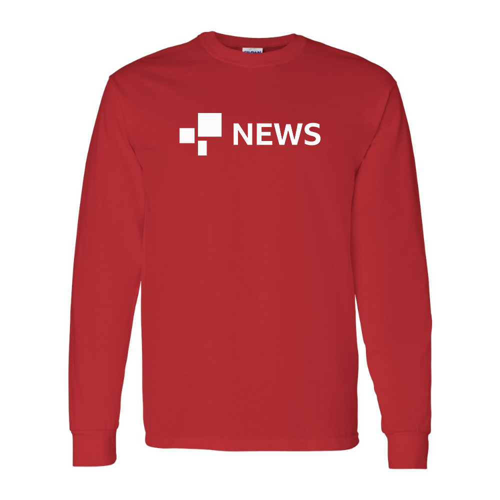 Men's BBC News Gildan Heavy Cotton Long Sleeve T-Shirt