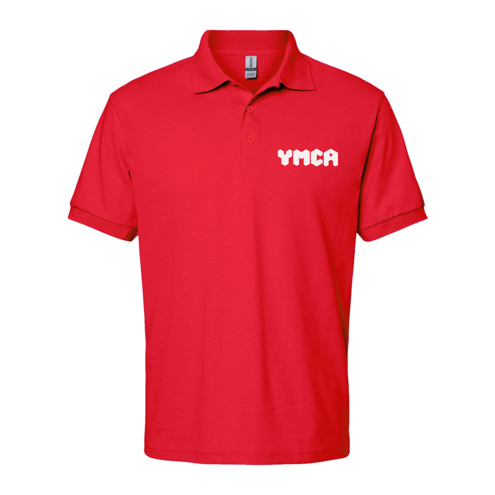 Men's YMCA Mauve Dry Blend Jersey Polo