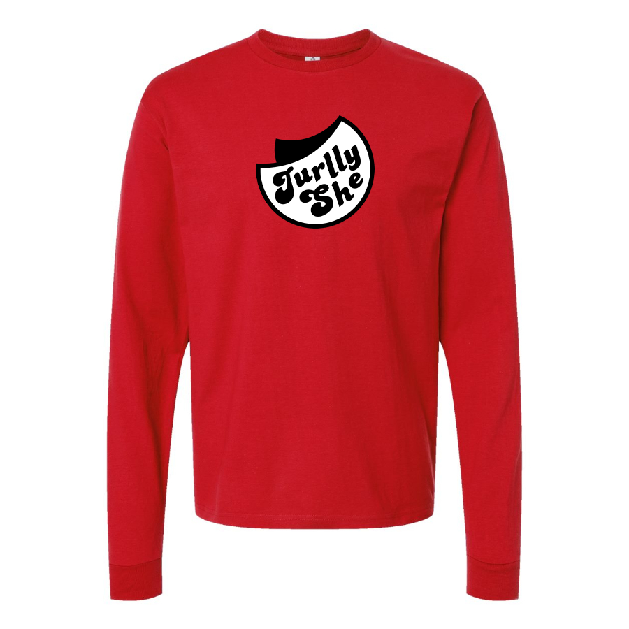 Men's Jurllyshe Logo Cotton Long Sleeve T-Shirt