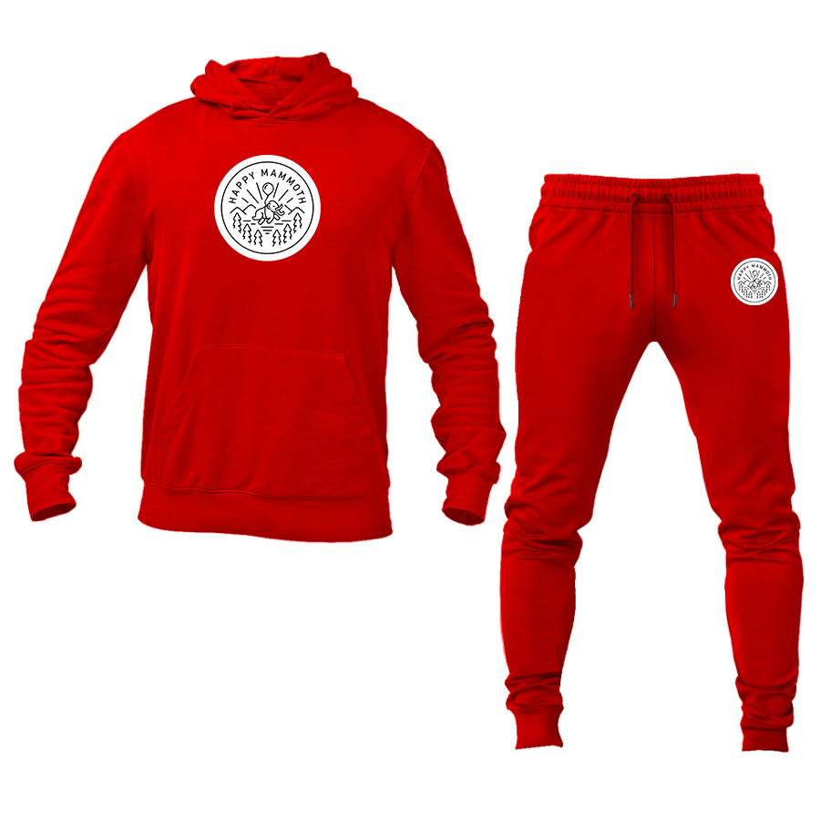 Men's Happy Mammoth Logo Hoodie Joggers Set
