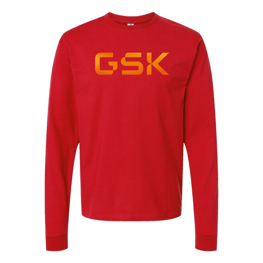 Men's GSK Logo Cotton Long Sleeve T-Shirt