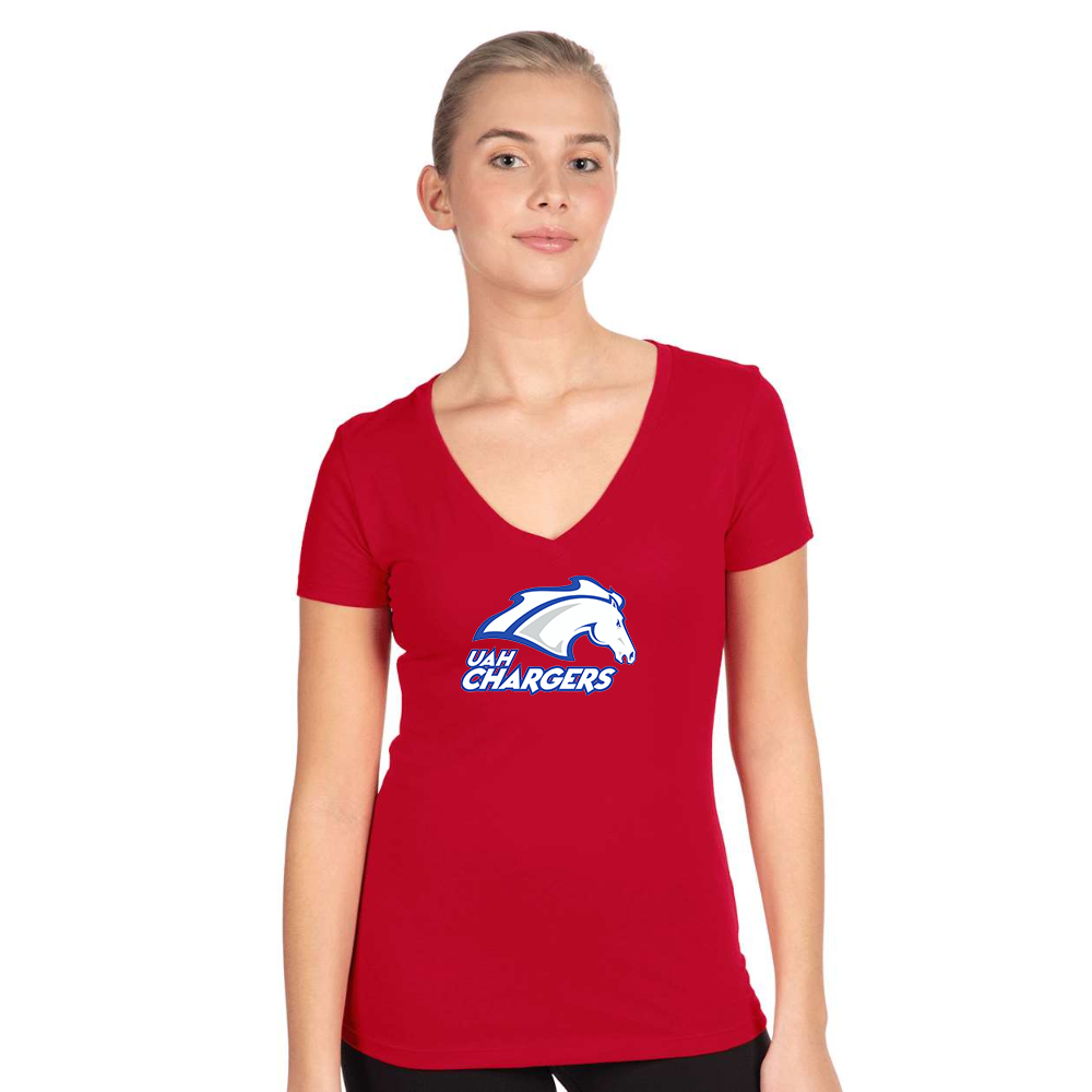 Women's Alabama Huntsville Chargers Next Level V-Neck T-Shirt