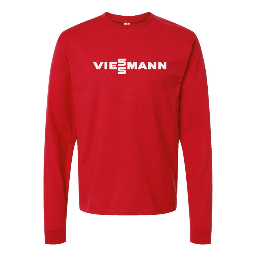 Men's Viessmann Logo Cotton Long Sleeve T-Shirt