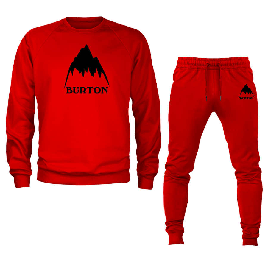 Men's Burton Mountain Crewneck Sweatshirt Joggers Suit