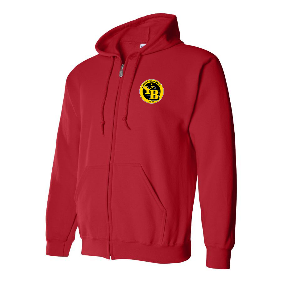 Men's Young Boys Soccer Zipper Hoodie